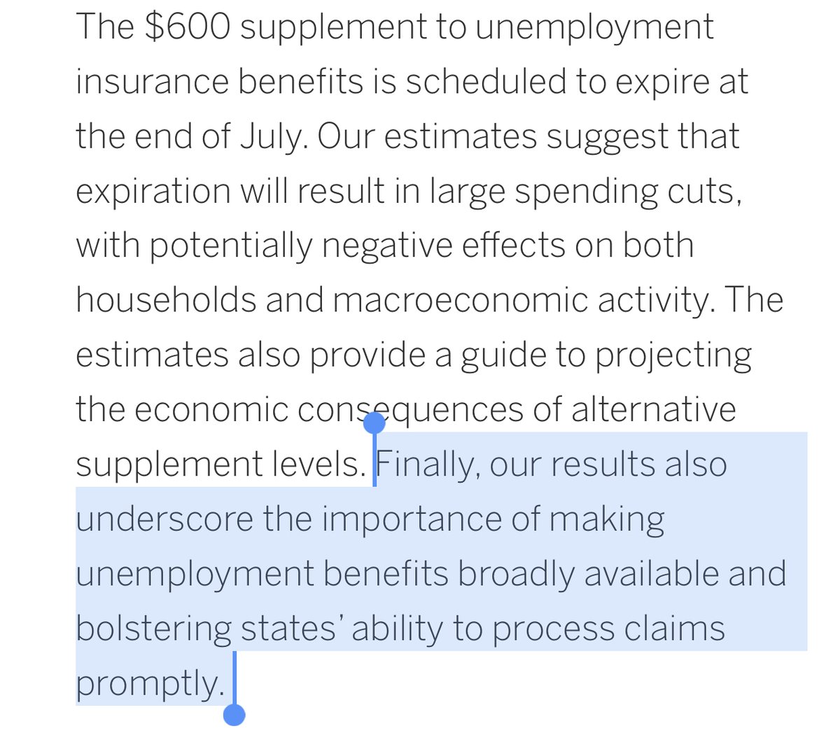 One other thing. It’s not just us crazy legislators who are critical of the insane delays in unemployment processing. JP Morgan, not your typical lefty outfit, points out the real harms of “longer processing delays” and the need for a better overall system. Cc:  @Jobs4_TN