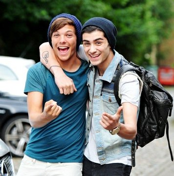 Louis and Zayn.