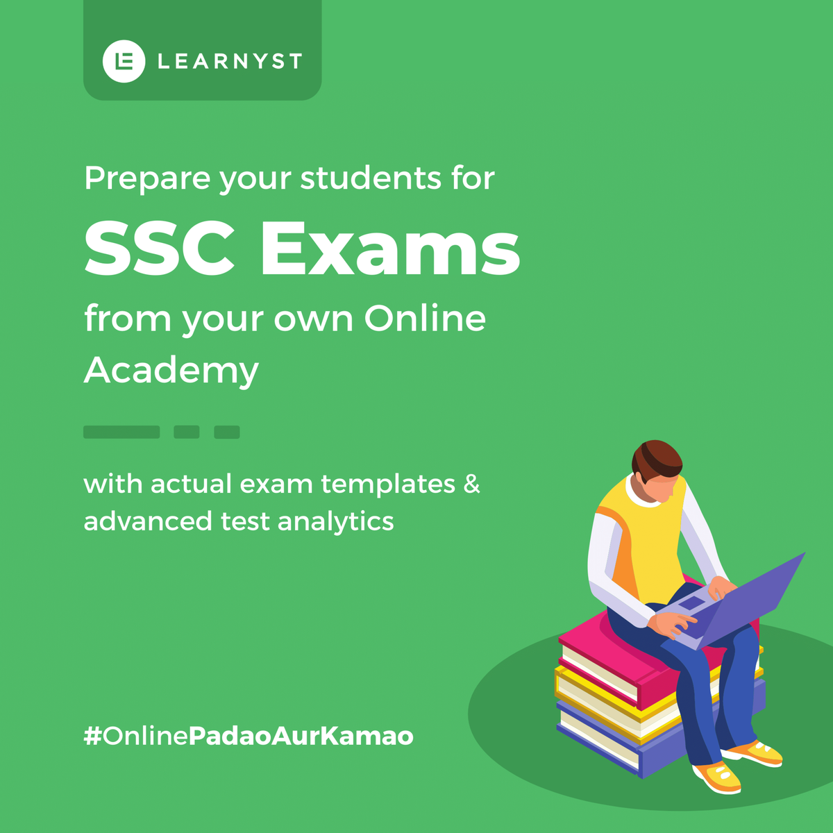 Learnyst's tweet photo. The road to exam preparation is not easy to navigate especially with #COVID.
But with practice & guidance your students can achieve their goal.
Use the actual #SSC exam templates & help your students ace tests.
#Learnyst #OnlineTestPlatform #conduct_exam #onlineteaching https://t.co/YY33b6IZxU