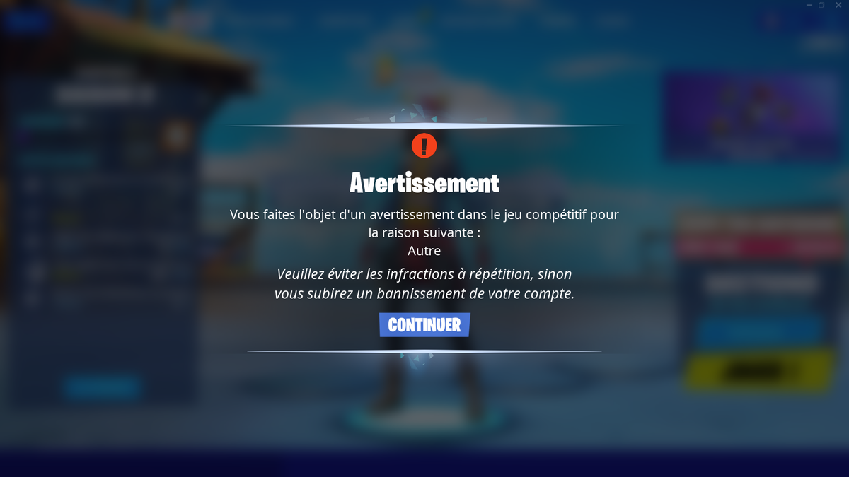 ZePiks's tweet photo. C'est quoi la raison autre @FNCompetitive  ? https://t.co/v1MoGUV7Ko