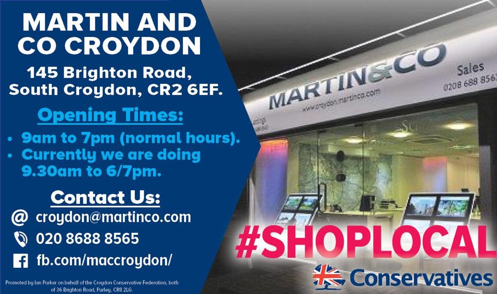 southcroytories's tweet image. Wanting to take advantage of the Government's stamp duty cut? @MartinCoCroydon on Brighton Road, #SouthCroydon are experienced local estate and lettings agents.

#ShopLocal (or maybe #MoveLocal 😉) and give them a visit!
