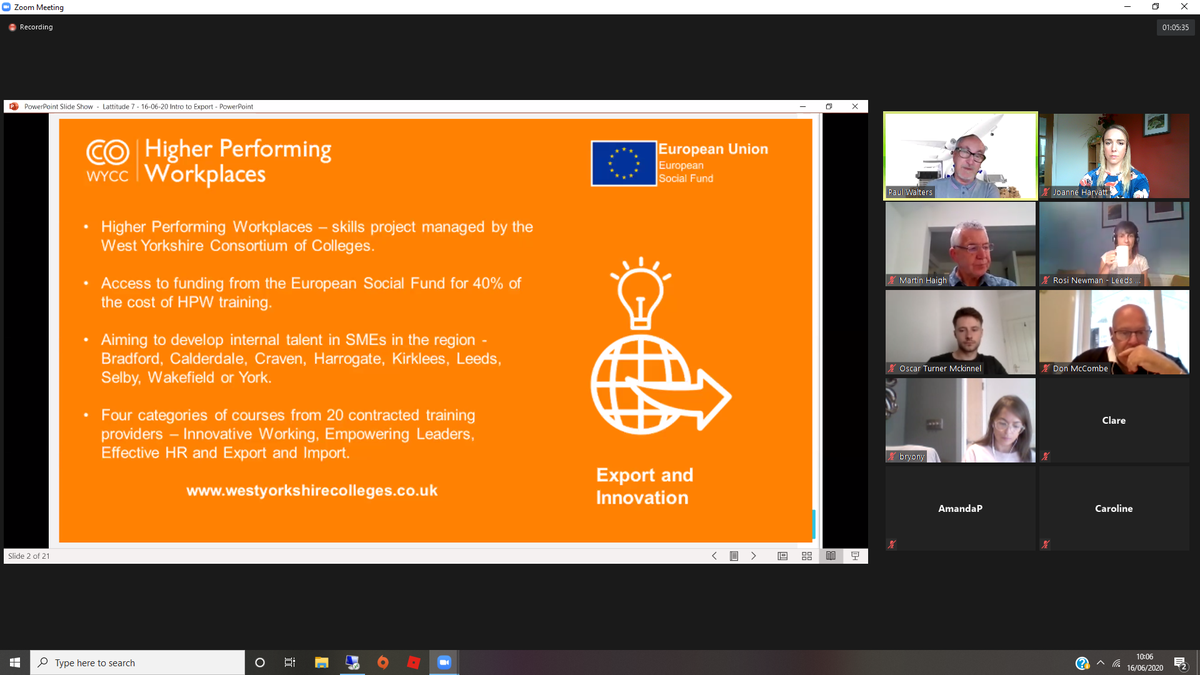 WYCColleges's tweet photo. We had over 200 people attend our #HigherPerformingWorkplaces webinars! These attendees all got a taster of the funded #training available. Could your business benefit from 40% #ESF funding towards #HR, #leadership, #export or #innovativeworking training?
https://t.co/TLSArrrBum https://t.co/JGAhaFwJqa