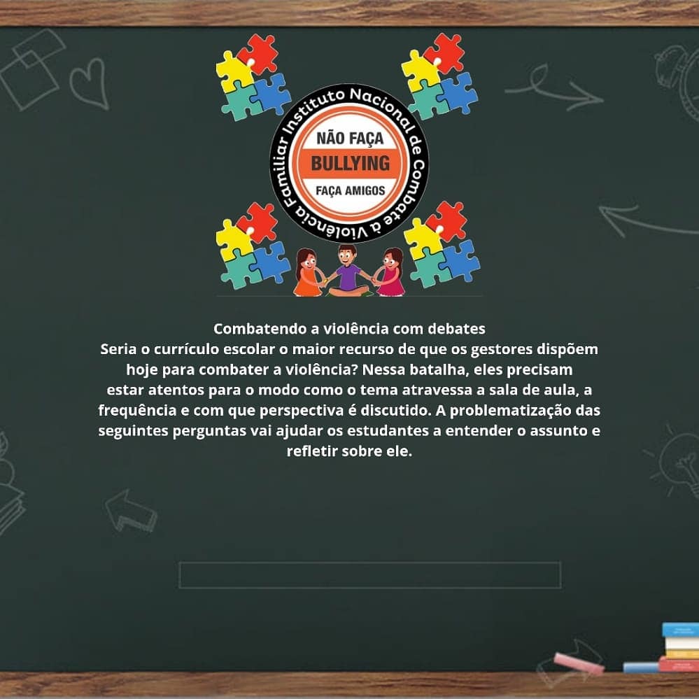 InstitutoIncvf's tweet photo. Bullying: prevenção é a palavra chave, trazer o tema para o currículo escolar é deixar nossas crianças mais conscientes do que é empatia. É fazer um futuro melhor para elas! #diganãoaviolência #bullying https://t.co/uAlkSct0jH