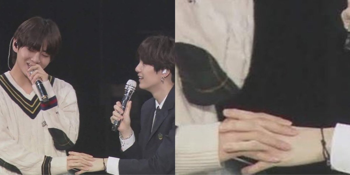 taebokkiii's tweet photo. Taegi subtly holding hands in the most cutest and tiniest way 🥺 https://t.co/W21jqMP1T0