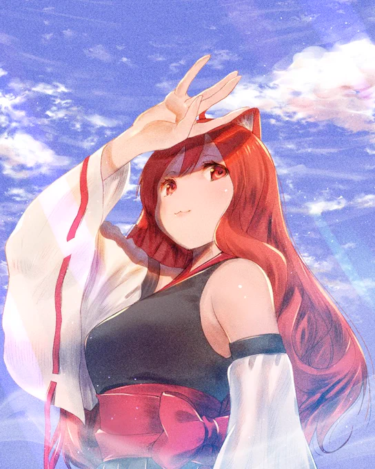今日はりつねえです
「熱いニャぁ…」
じりじり日差しがりつねえのお肌を?
そんなシーンにしてみました
「でもこれならみどりちゃんがよく育つニャ!」

#ケムリクサ
#ケムリクサファンアート 