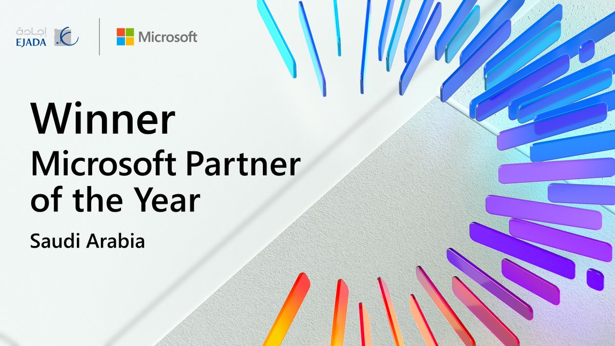 EJADA_SYSTEMS's tweet photo. We are proud to announce that we’ve won 2020 Microsoft Saudi Arabia Partner of the Year Award. Learn more here: https://t.co/J89jpfKDna @MSPartner #MSInspire #MSPartner #PartnersMakeMorePossible #Ejada #EjadaSystems https://t.co/NtNMiLhRvM