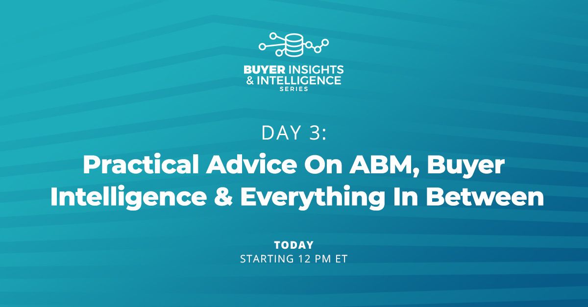 DG_Report's tweet photo. Today during #bii20: @folloze’s @Gary_Gerber, @myLeadMD’s Kirsten Markson, @triblio’s @andrewmahr & @DunBradstreet’s @nipulc will tackle #ABM, buyer intelligence & everything in between. Sign up: https://t.co/qZf1Uc5PVS https://t.co/Y9QabE8xuF