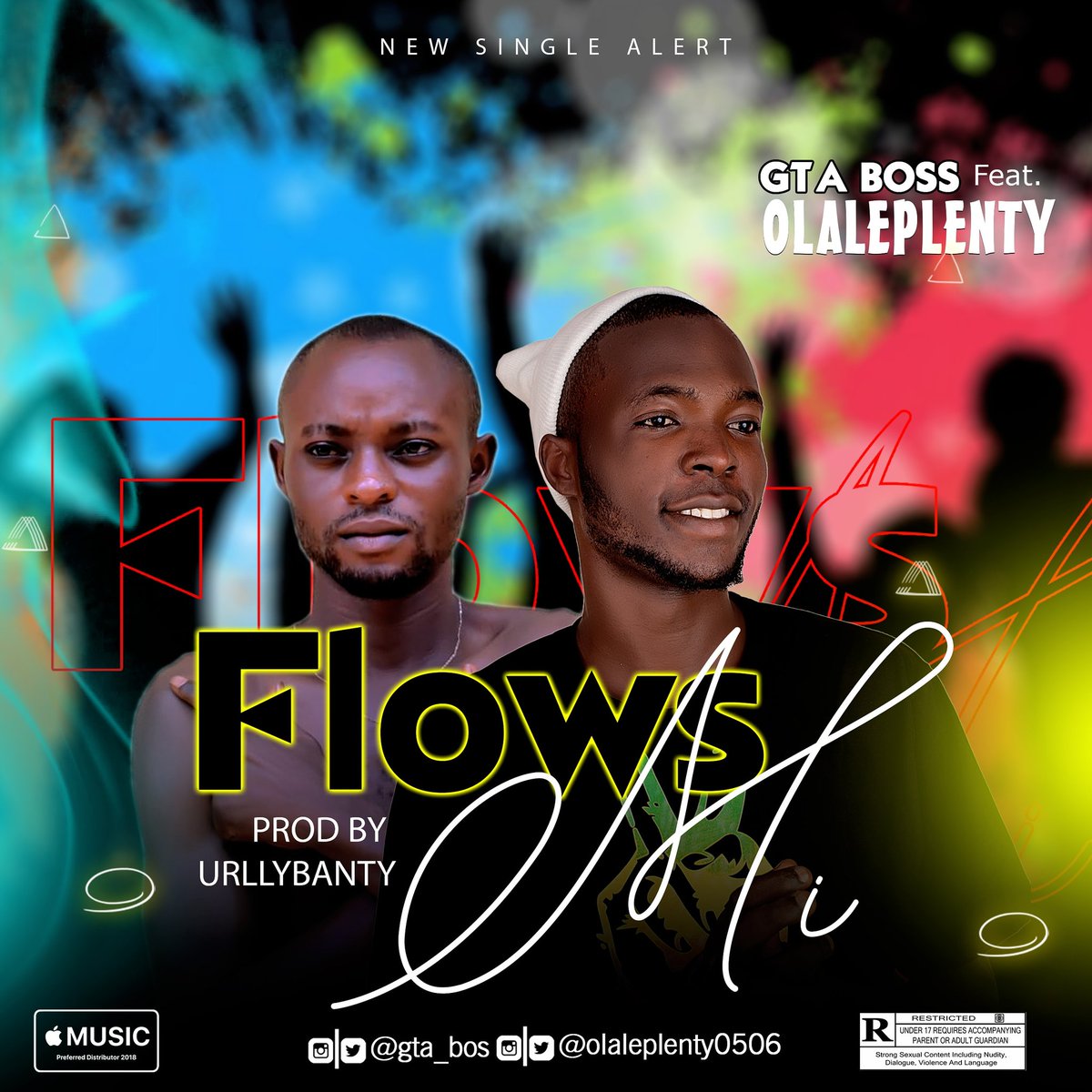 gta_bos's tweet photo. New single alert 
GTA BOSS (Dah flows maker)
 X
OLALEPLENTY(Hottest indigenous rapper) 
Dropping on the 5th of August 
Please help rebroadcast the artwork ❤💯💯
#Rappers https://t.co/PuAXYd46n0