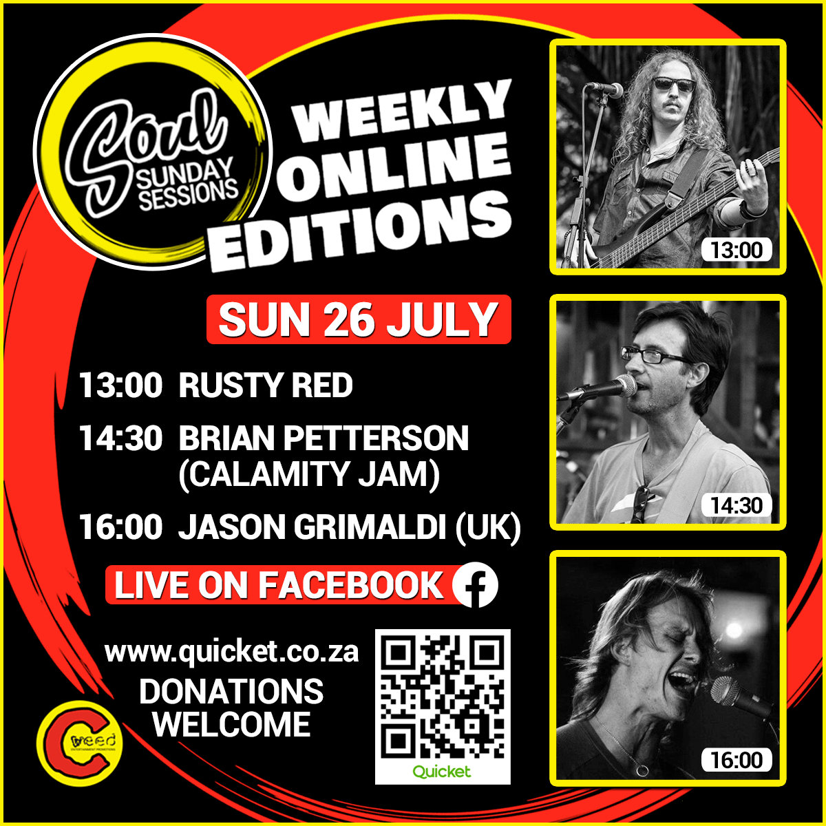 CWeedEvents's tweet image. Last chance to Donate &amp;amp; Win qkt.io/1FyosX Helping our live music artists survive! Amazing live music this Sunday facebook.com/cweedevents