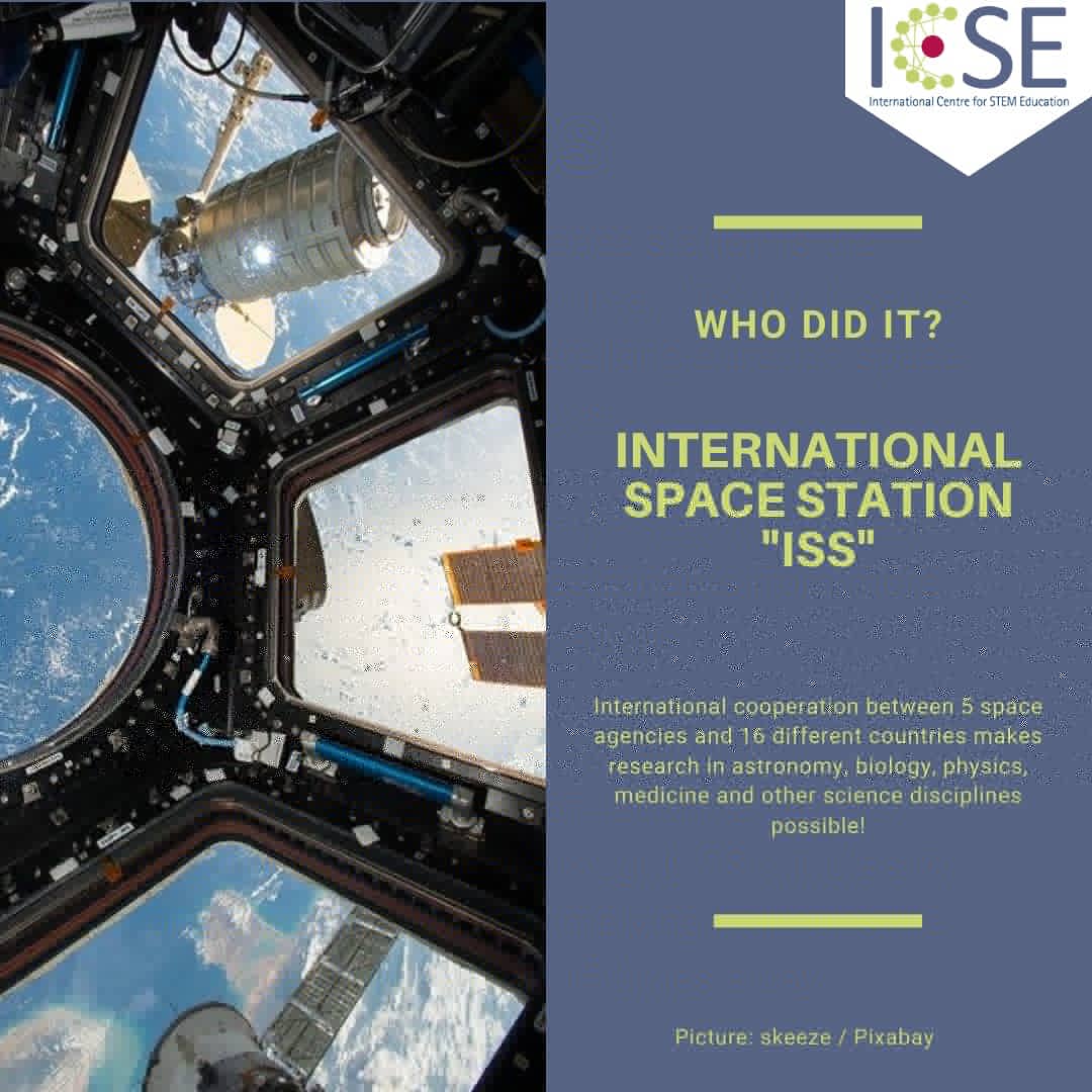 ICSE_freiburg's tweet image. #whodidit

The international space station is the largest space station in human history. The ISS serves as a test station for future long-duration space missions and is the result of #internationalcollaboration between 16 countries and 5 space agencies. 

#togetherforscience
