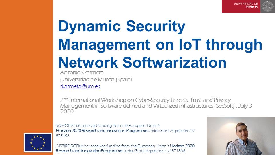 INSPIRE_5Gplus's tweet photo. INSPIRE-5Gplus results on dynamic security management presented in keynote at SecSoft 2020
https://t.co/S3q6JKXnEx
#SecSoft #cybersecurity #IoT #SDN #5Gnetworks #H2020 @5GPPP https://t.co/GwGvcObB8E