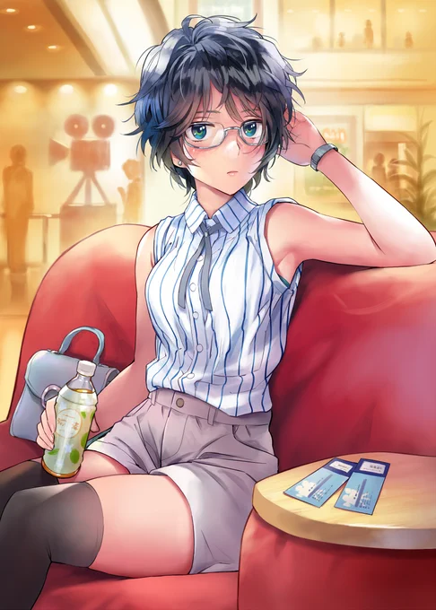 少数ページですがC97イラスト集は発表済み+差分+描きおろしという組み合わせになります。
表紙絵のショートパンツ無し差分などあります。 https://t.co/kibDe3vhCP 