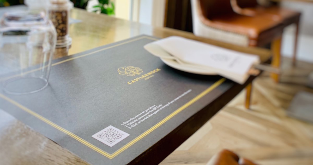 Cknock_Hotel's tweet image. Our QR code accessible menus are proving very popular in the restaurant! It&apos;s great to see how tech is helping hospitality at this time. Great to be working with local company Menu Solutions! #CastleknockHotel #ChampionGreen #LetsPullTogether