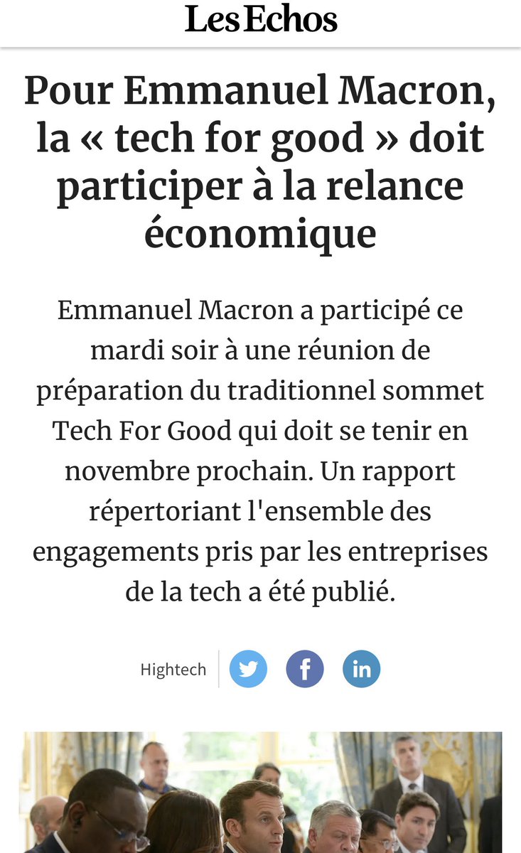 Jean_MOREAU_'s tweet photo. “Pour @EmmanuelMacron, la #TechForGood doit participer à la #relance économique” 🙌
Ça tombe bien on a quelques idées du côté de chez @Tech_for_goodfr, ravis d’avoir pu en présenter quelques unes hier soir via @Eva_Sdn lors du #TechForGoodSummit 👩‍💻
https://t.co/wOY4hWDAM9 https://t.co/EU107EvXXe