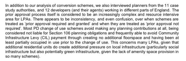 There’s also an issue around the process itself. Those working in planning have criticised PD for being confusing and time-consuming, making little contribution to the wider regeneration efforts of areas in need of investment.