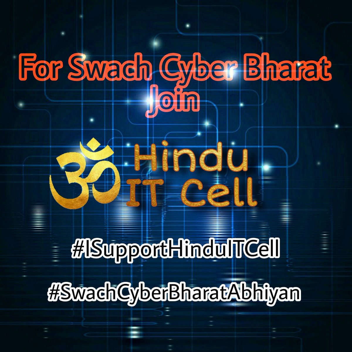 I support @HinduITCell for Swach Cyber Bharat. Do you❓
 #ISupportHinduITCell