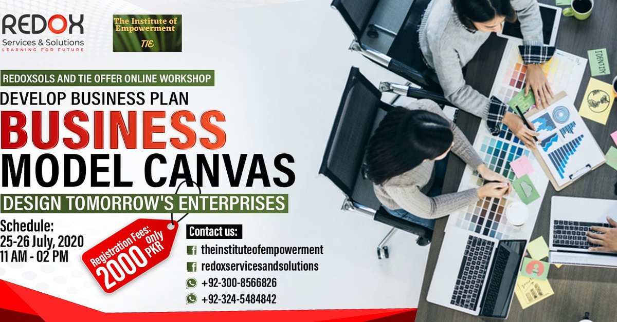 RedoxSols's tweet photo. Unemployment in Pakistan is rising. Covid19 has made it even worse. There's a need to disrupt the situation.
 @Redox announces online workshop Business Model Canvas
 to let youth design successful entrepreneurial models.

25-26 July 2020
11am-2pm

Register
https://t.co/JjtjC7Di1H https://t.co/ZiyVa6oZWH