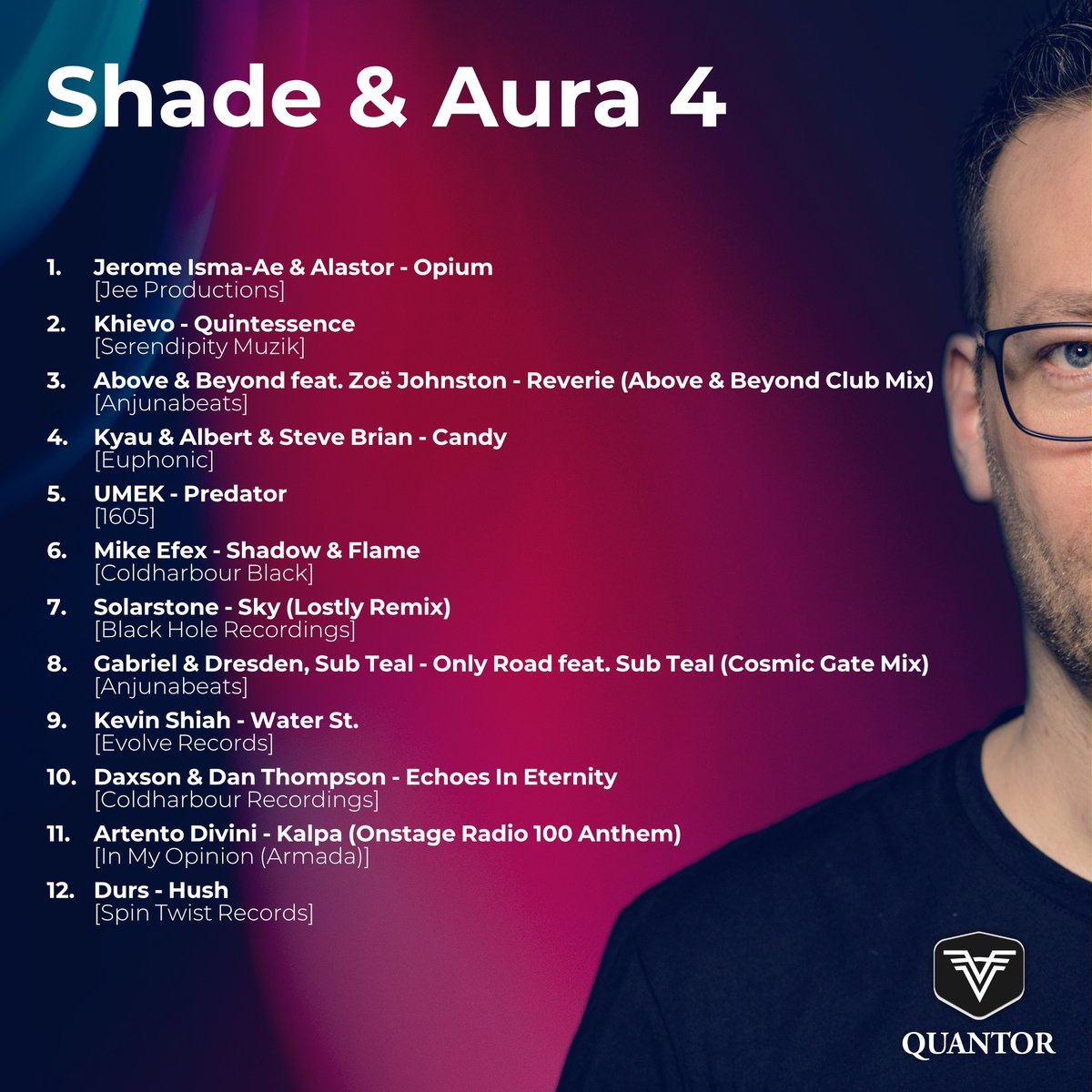 Quantor's tweet image. My latest &apos;Shade &amp;amp; Aura&apos; mix is ready. This is #QSA4.
Check it out: mix.quantormusic.de

#quantor #progressive #trance #djduisburg #ShadeAura #techno