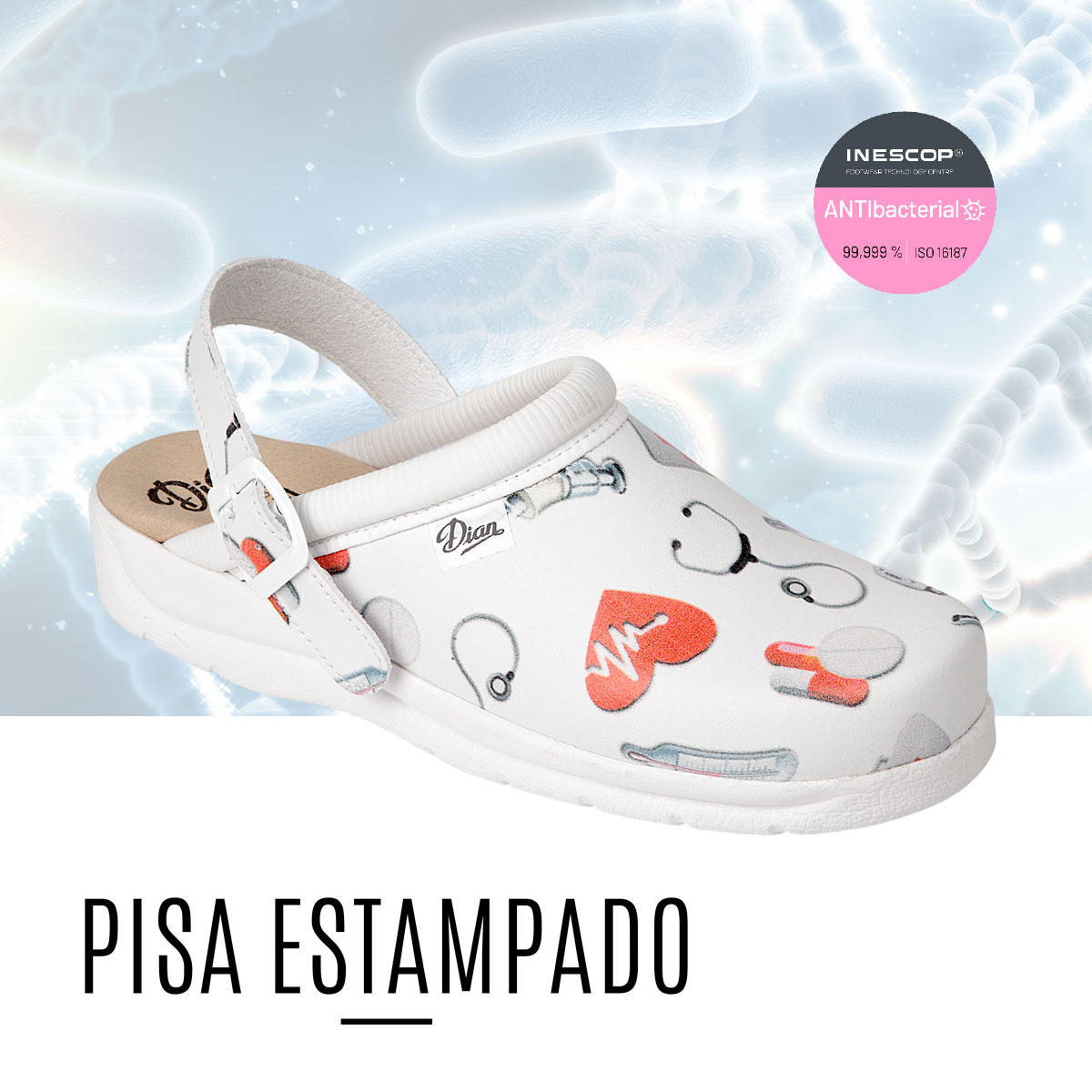 Certificado para eliminar las bacterias al 99,999%. Un tratamiento totalmente integrado en el calzado y con mayor durabilidad 🧡