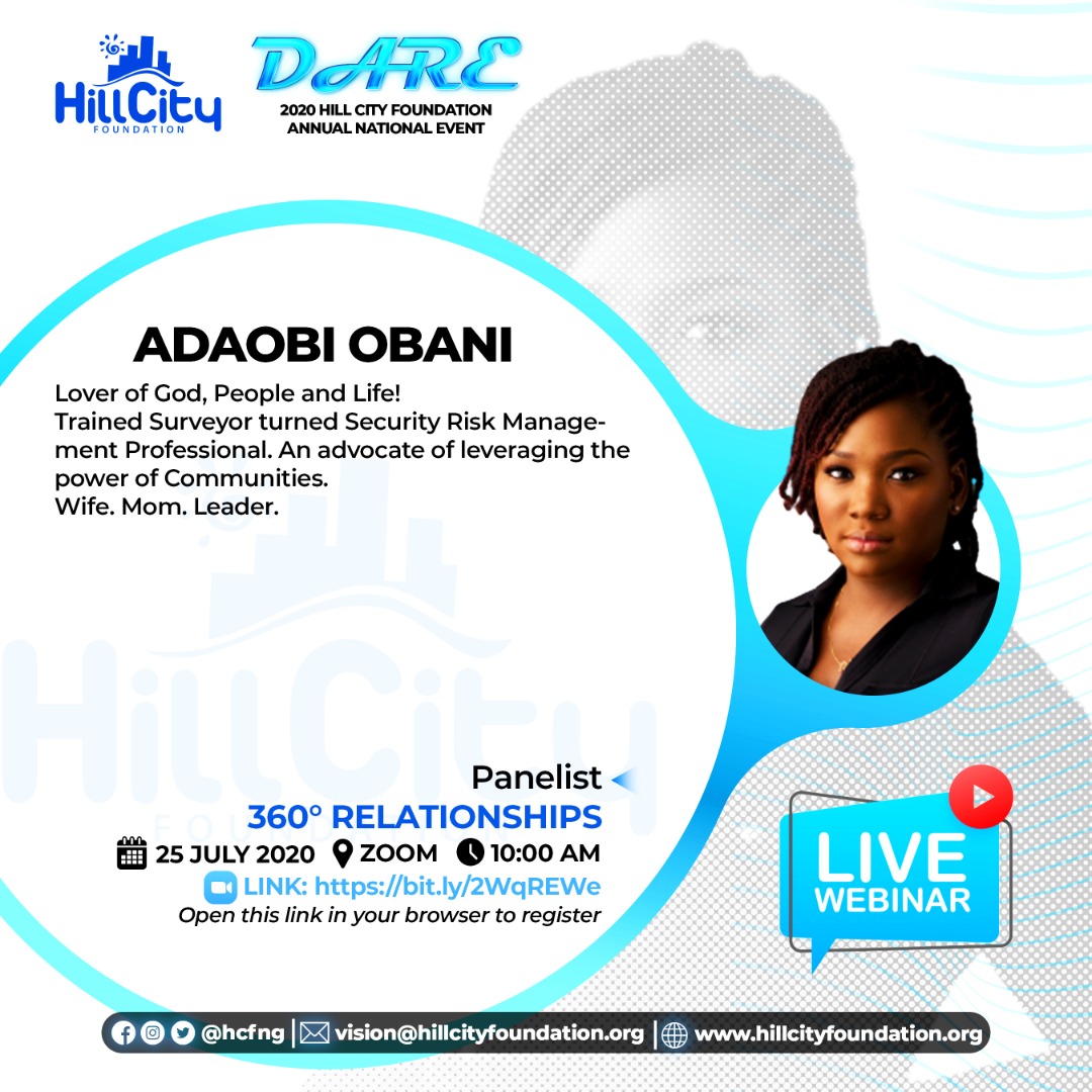 HCF_NG's tweet photo. #HCFDARE2020 #HILLCITYFOUNDATION https://t.co/g8ySGV6Rru