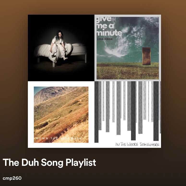 A big thanks to @cmp260 for including some of my songs on „The Duh Song Playlist“! Give it a listen if you like <a href="/iggypopofficial/">iggypopofficial</a> <a href="/billieeilish/">billie eilish</a> <a href="/ramones/">The Ramones Forever</a> <a href="/u2/">U2</a>.

open.spotify.com/playlist/6V6kF…

#spotify #playlist #nowplaying #music #itslenadixon