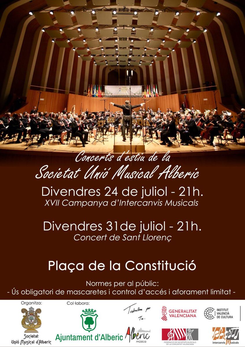 alberic_ayto's tweet photo. 🥰 Setmana de concert de la @SumAlberic 💪🏼 https://t.co/Um1pTFmIP8