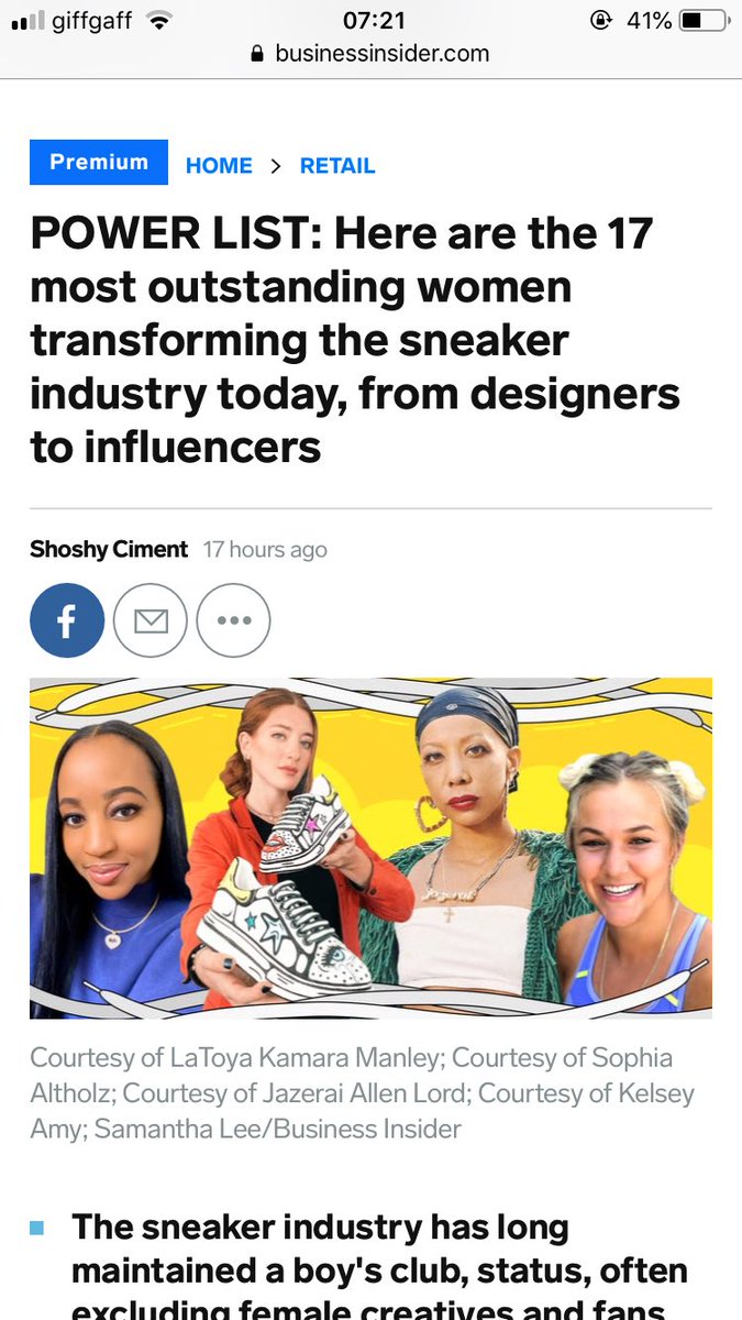 AfroKickz_'s tweet photo. Massive thank you to @ShoshanaCiment at @businessinsider for the feature! Feeling super blessed to be sitting alongside so many amazing women! ✨💛

Read the full article here 
https://t.co/iAYp2UQtVl https://t.co/TDIjgDdwrM