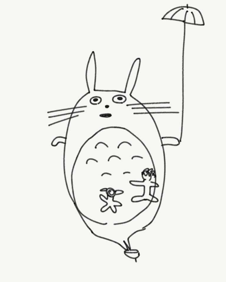 しんどくてトトロしか描けない 