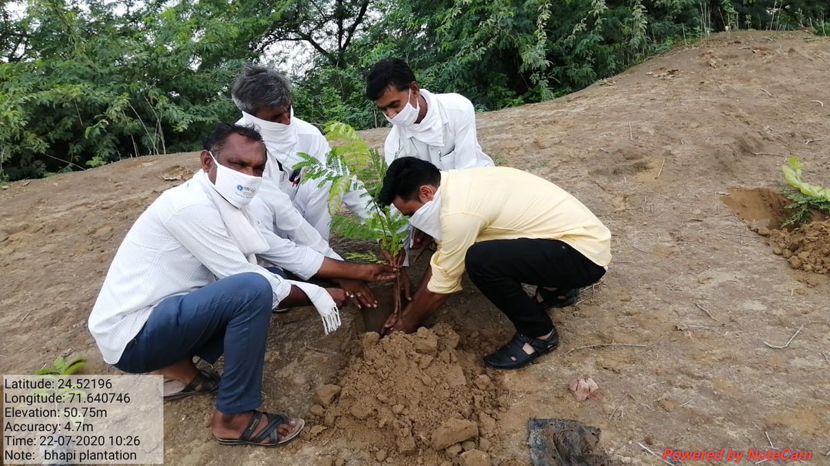 તાલુકા પંચાયત થરાદની મનરેગાશાખા દ્વારા મનરેગા યોજના અંતર્ગત વનીકરણ ઝૂંબેશરૂપે તલાટી કમ મંત્રીશ્રી અને ગામ આગેવાન દ્વારા ગામોમાં વૃક્ષારોપણ કરવામાં આવ્યું. <a href="/DdoBanaskantha/">DDO Banaskantha</a> <a href="/sdmtharad/">Dy.collector & SDM Tharad</a> <a href="/TharadMamlatdar/">Mamlatdar & Executive Magistrate Tharad</a> <a href="/TharadNagarpal1/">Tharad Nagarpalika</a> <a href="/NayiSanjayKuma2/">Nayi Sanjay Kumar</a> <a href="/IshvarMali/">Ishvar Mali</a>