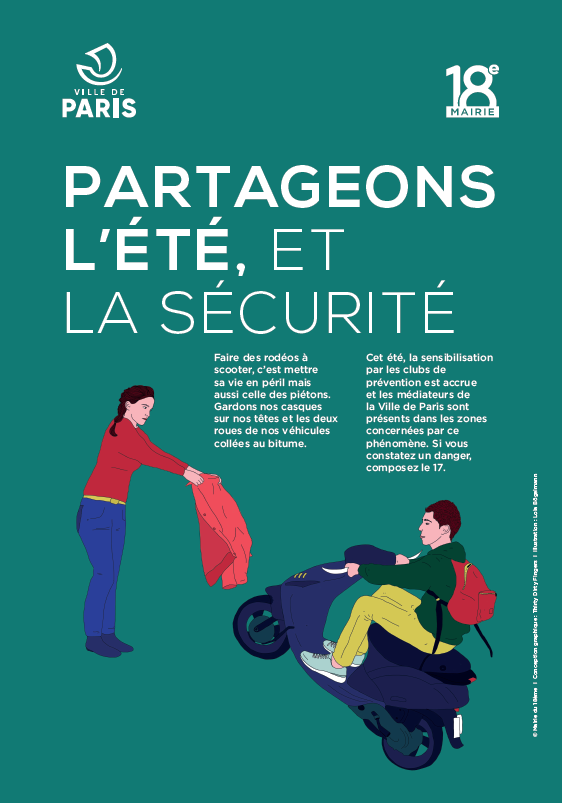 Mairie 18 Paris Pour Lutter Le Phenomene Des Rodeos A Scooter La Sensibilisation Effectuee Par Les Clubs De Prevention Est Accrue Et Des Mediateurs De La Ville De Paris Est
