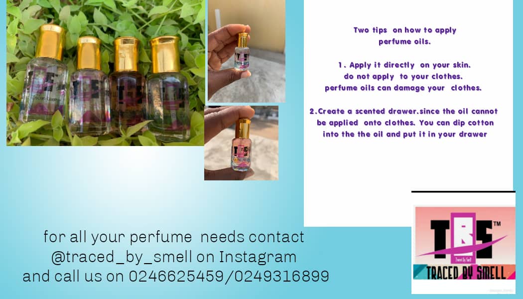 TBS_gh2020's tweet photo. Tips On How to Apply Perfume Oil
●Apply it directly on your Skin. Do not apply to your cloth. Oil can damage your Cloth 

●Create a Scented drawer. Since the oil cannot be applied on cloth. You can dip Cotton into the oil and put it in your drawer. https://t.co/zvc0koSFe8