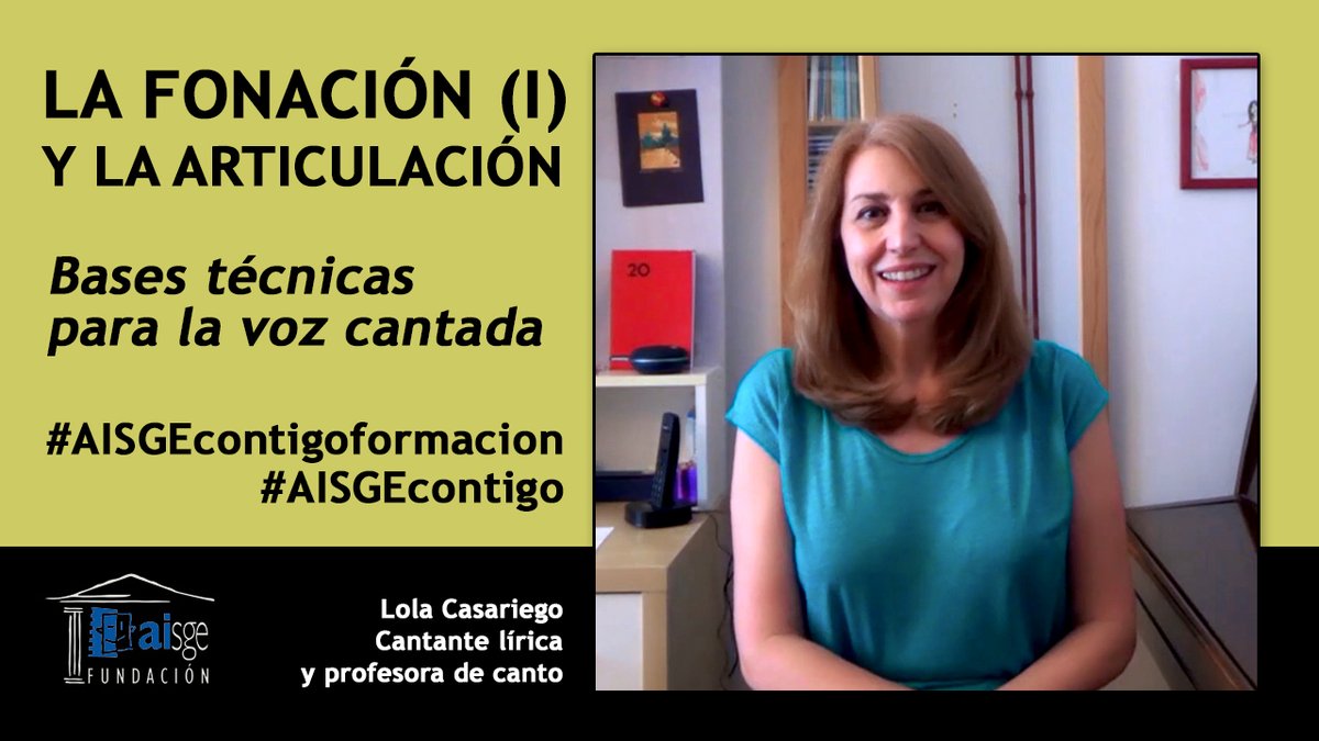 aisge's tweet photo. ¡Chicas, chicos! Esto es importante. Ya está es https://t.co/gnMN3HYIY9 y en nuestro canal de YouTube la segunda clase de CANTO de Lola Casariego. No vale remolonear: aclaremos nuestras gargantas y vamos con los gorgoritos :) 

#AISGEcontigoFormación

https://t.co/N7xdYkhcT8 https://t.co/7fRum55fOM