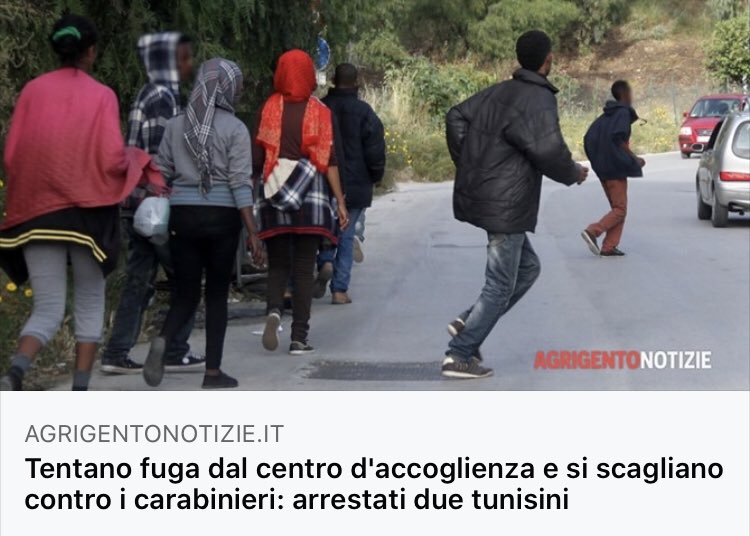 matteosalvinimi's tweet photo. Attenti, notizia che non vedrete nei telegiornali, chissà perché...
Solidarietà ai Carabinieri feriti, "complimenti" al governo della vergogna. #governoclandestino

🔴ARTICOLO👉 https://t.co/jRktNTDMRB https://t.co/GMy1gLwDBG