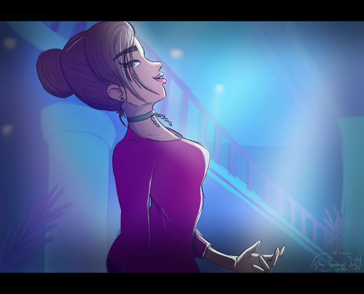 paastizzi's tweet photo. Scene redraw of the dance scene from Carmen Sandiego 'To Steal or Not to Steal'. Had fun with this one, tried to give it a movie feel with the blur and black bars

#CarmenSandiego #tostealornottosteal #carulia #julemen #carjules #julethief #juliaargent https://t.co/wuoknkjDZq