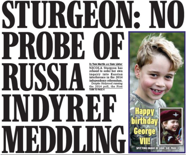 ScotTories's tweet photo. This report suggests the SNP has questions to answer in relation to Russian interference.

It’s now essential the SNP orders an inquiry on the matter. https://t.co/2G1sx4yrBc