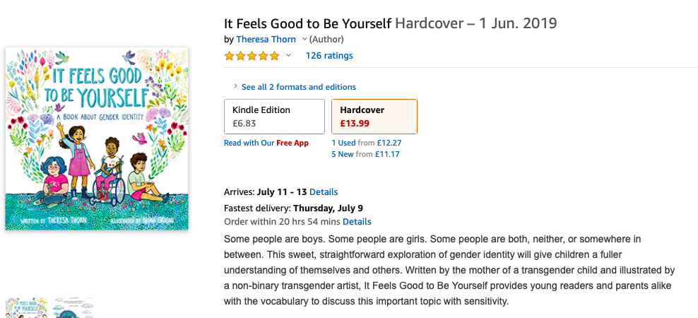 One of the kids on the call recommended ‘It feels good to be yourself’ because they liked the colours in it - Josh said that the book covered all the information she had gone over in the session so far and highly recommended it.