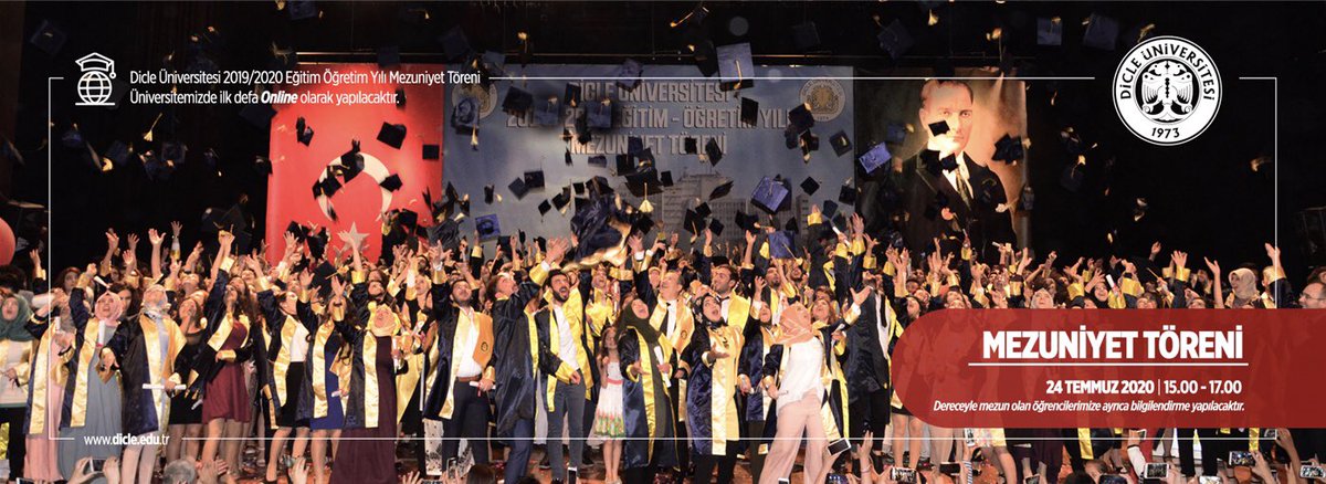 dicleuni1973's tweet photo. Dicle University 2019/2020 Academic Year Graduation Ceremony will be held online for the first time at our University. #universitygraduation #onlineceremony #dicleuniversity https://t.co/RUrGxwLCGG