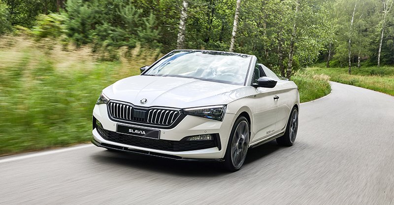 31 estudiantes de la escuela de formación profesional de ŠKODA han creado una emocionante versión spider del Scala: el #ŠKODASlavia, inspirado en el prototipo deportivo ŠKODA 1100 OHC.