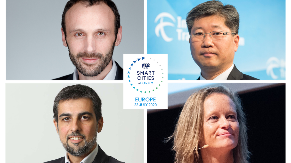 fia's tweet photo. .@ITF_Forum SG @Young_T_KIM , @POLISnetwork SG @Cluys, @ClubRACC Foundation Director @puertogim and @wbcsd Director for Mobility @T_Deloison are now discussing using real-time data to measure shifts in road users’ behaviour at the #FIASmartCities eForum — Europe. https://t.co/XUUj8Fu8a0