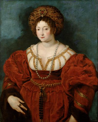 Contrasting your whiteness with a darker skinned servant was popular. In 1491 Alfonso’s sister, Isabella, tried to buy a little girl of 4 years old with skin "as black as possible". She was in competition with her mother who was breeding a "race" of black servants.