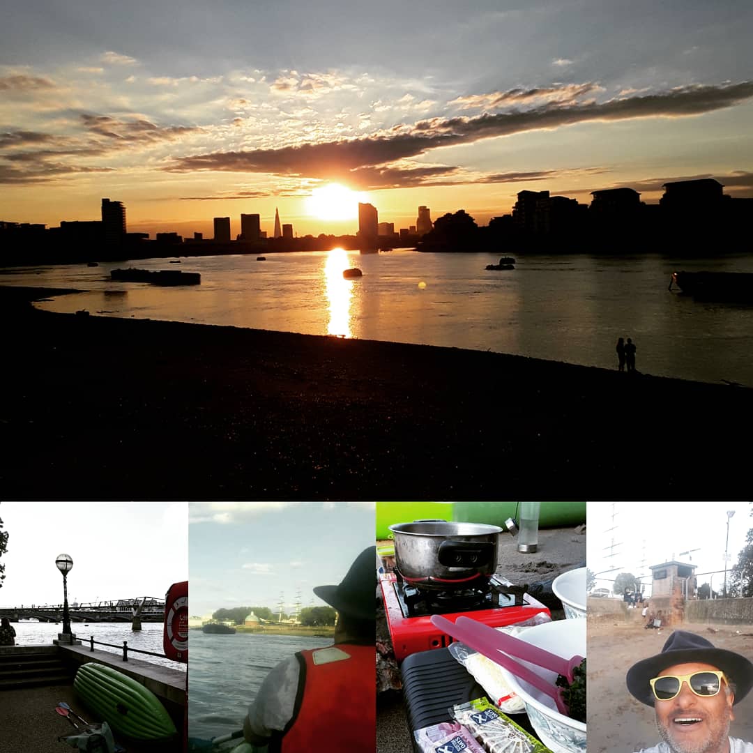LondonersLondon's tweet photo. My #Daily #Exercise rewarded with another #LondonFirst my first time #Kayaking on #riverthames from @Bankside_London to @UniofGreenwich, cooked #dinner on beach to most glorious #Sunset & then drinks in @TrafalgarTavern @Royal_Greenwich for nightcap.
#LetsGuide #UniquelyLondon https://t.co/k7uJG0DZ5A