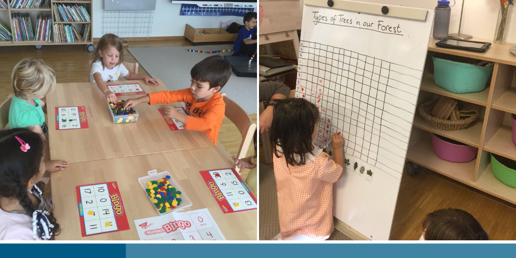 They have fun counting trees in the local forest and playing bingo – we know they are developing math skills #ZISExperience #ZISLearns #ZISEarlyChildhood