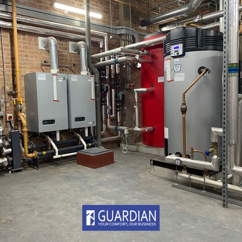 The hustle never stops! 💪  One of our engineers took this photo of the plant room while working on an on-site job!

Need our services?
Learn more about what we do at guardian.uk.com