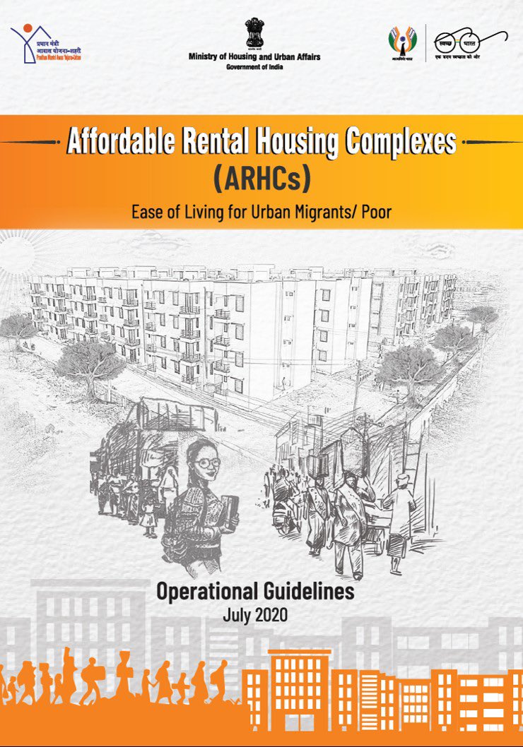 amritabhijat's tweet photo. Delighted to share the Operational Guidelines of recently launched Affordable Rental Housing Complexes (ARHCs) Scheme. Available at https://t.co/ShETjbSdLV.
#ARHCs #HousingForAll #5YearsofPMAYUrban #TransformingUrbanLandscape 
@MoHUA_India @Secretary_MoHUA https://t.co/xLHBbbf4sE