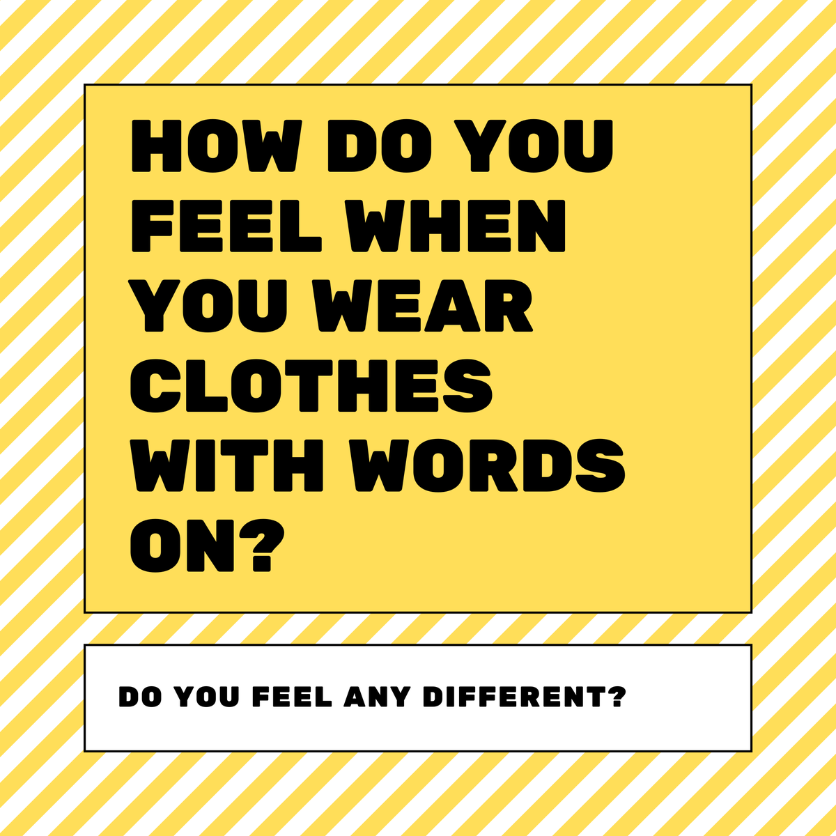 Do you wear words, slogans, &amp; phrases, for any particular reason? How do they make you feel? Peterborough Remote Artist in Residence Charley Genever wants to know! She's working on a poetry project all about fashion, slogans, &amp; words on clothes. @charleyfarleyha