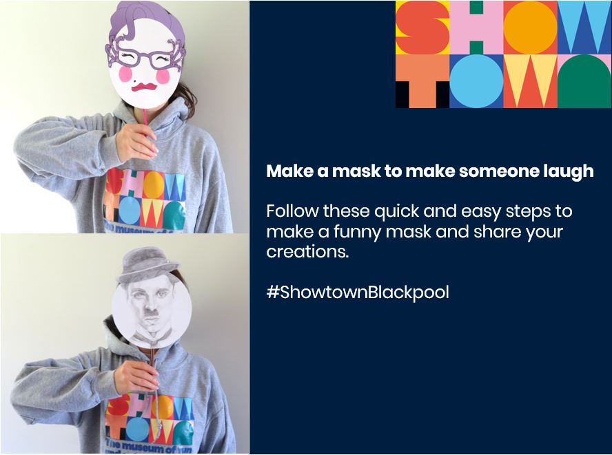 ShowtownBPL's tweet photo. Some of Blackpool's favorite comedians use physical comedy to make their act really funny! From Les Dawson's gurn to Peter Kays shocked face!
We were inspired by this to make our #LaughterWeek craft.
Follow our simple instructions and test out your favorite joke! https://t.co/9kJGEWdhP9