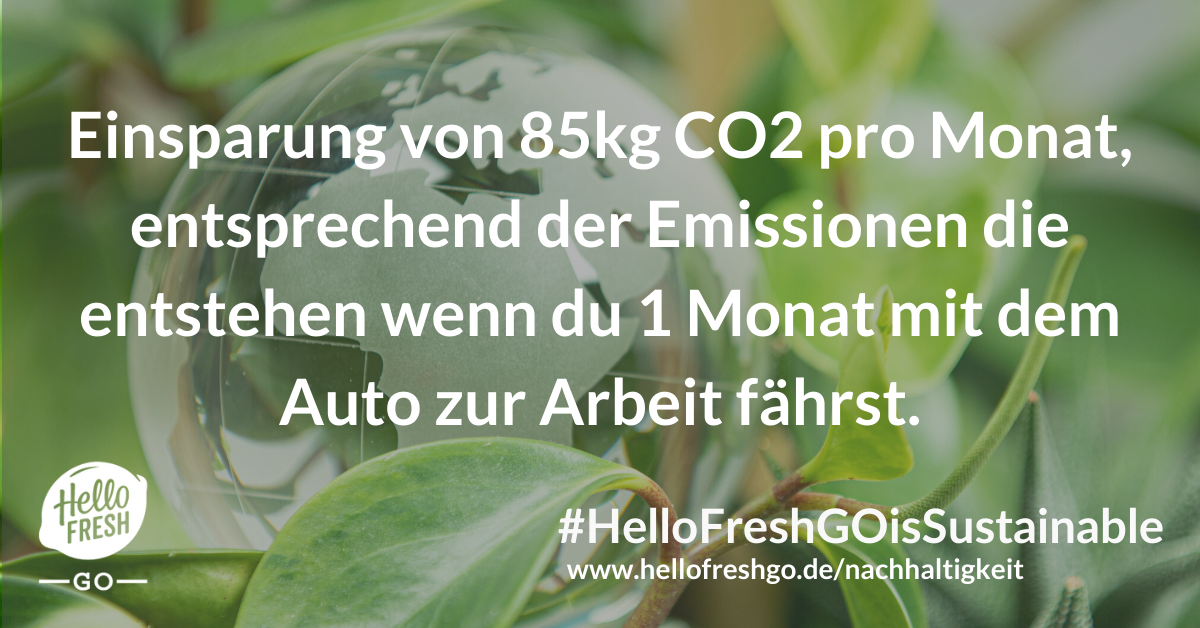 HelloFreshGO's tweet photo. Mit Mahlzeiten aus unserem HelloFreshGO Kühlschrank werden 85kg CO2 pro Monat eingespart. Das entspricht den Emissionen die entstehen, wenn du einen Monat lang mit dem Auto zur Arbeit fährst: https://t.co/cUmO4sKJ21

#HFGOCares #HelloFreshGOisSustainable #Sustainability https://t.co/xHC37il0Pv