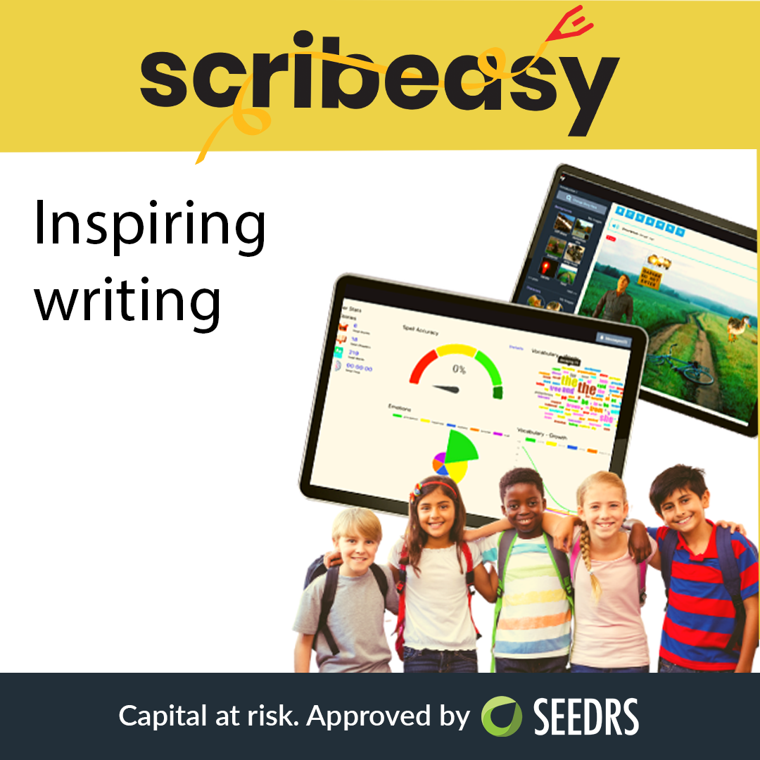 Scribeasy is crowdfunding! We’d love to you to join our mission developing smart and empowering storytelling technology that inspires young people to achieve their best story. Capital at Risk, Approved by Seedrs. Find out  scribeasy.seedrs.com