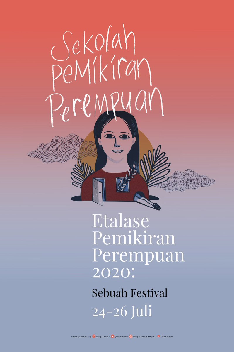 I am co-organizing a feminist fest this weekend. We call it Etalase Pemikiran Perempuan, an 'etalage' (display) for women thinkers/creators across cultures &amp; generations in Indonesia. We resist the marginalization &amp; erasure of women from knowledge production.-a thread
@ciptamedia