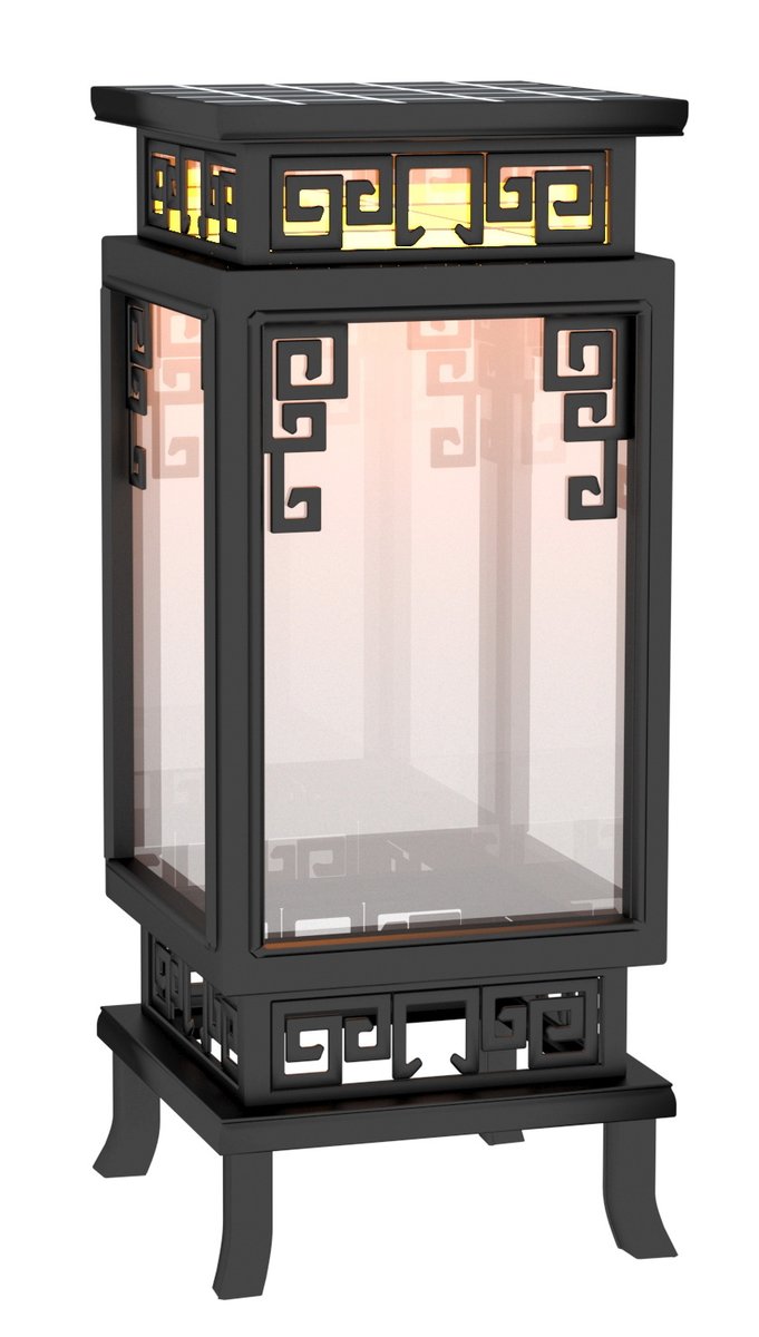 wang1980h's tweet photo. Asian style design, large size solar panels, bright light. https://t.co/t30JULKS0e